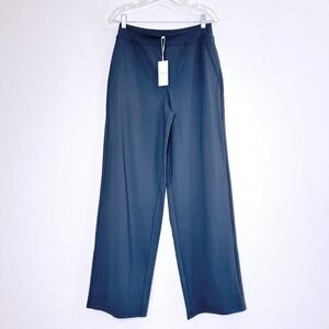 NINEPINE NEW Asana Relaxed Straight Pant L 32" Inseam Grey‎ Work Casual Pockets